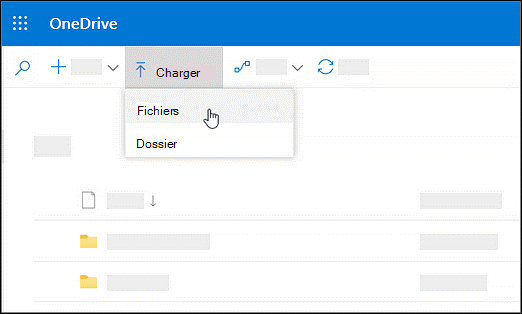 Les fichiers et dossiers peuvent être chargés directement dans le navigateur