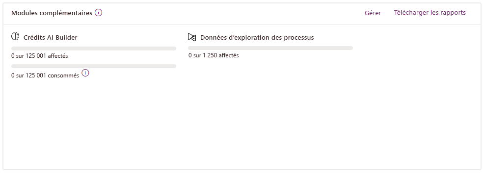 Capture d’écran de la boîte de dialogue Gérer les modules complémentaires avec la liste déroulante Environnement montrant l’option ProdEurope sélectionnée.