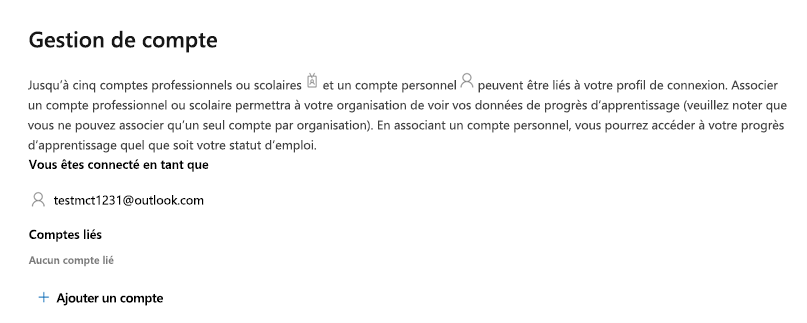 Gestion de compte