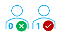 Diagram of a diabetic and non-diabetic person.