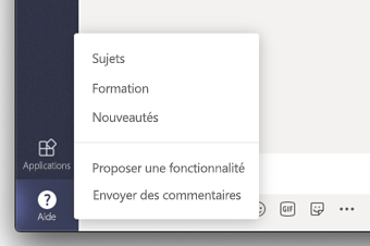 Option Envoyer des commentaires dans Teams