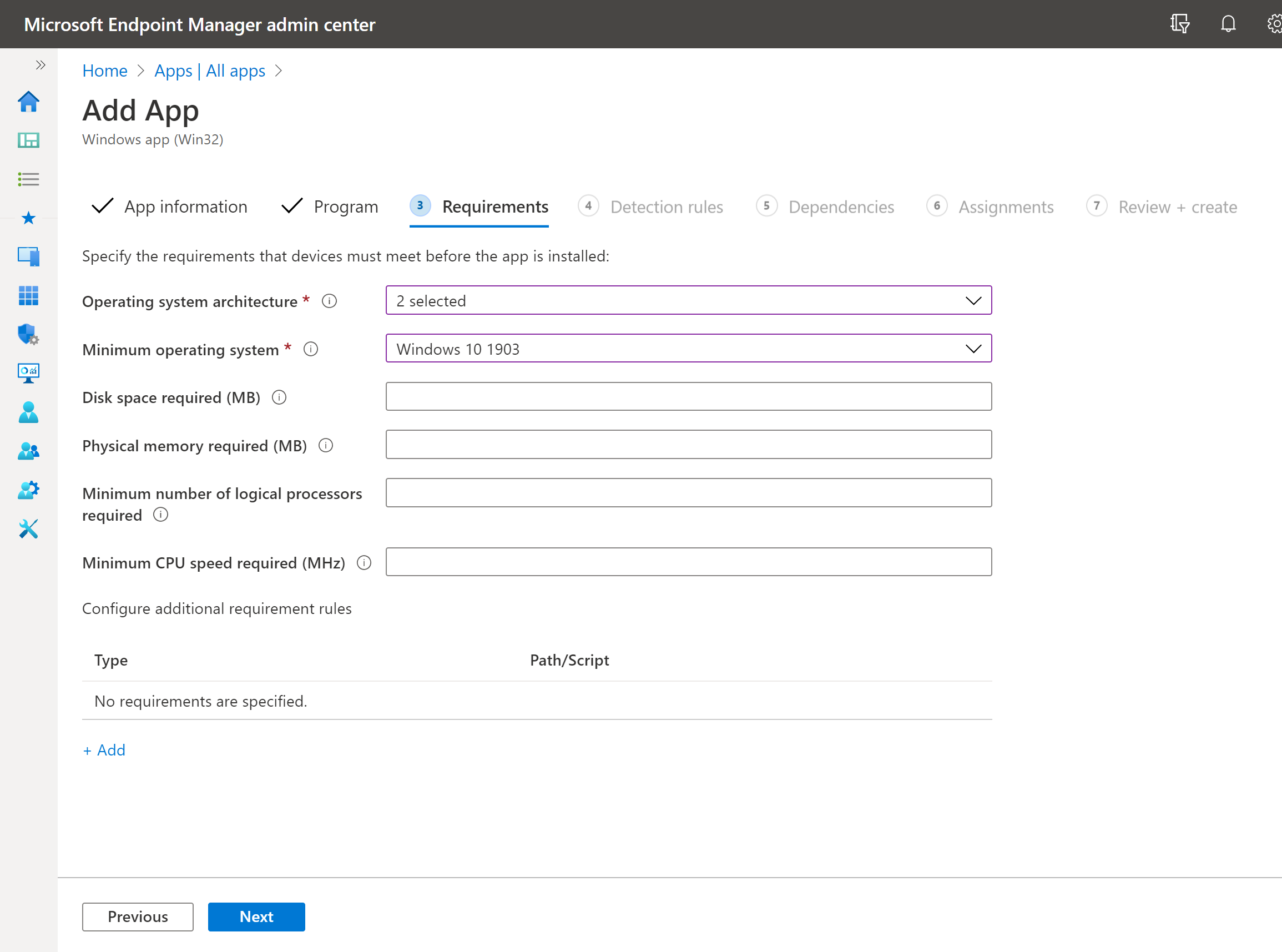 Configuration requise pour Microsoft-Endpoint-manager-add-app