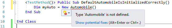 Actions rapides en Visual Basic