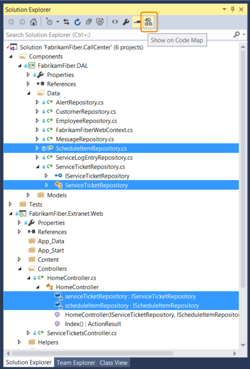 Sélectionner les éléments à mapper