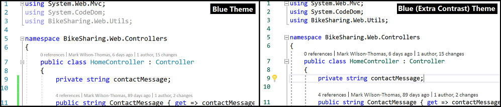 Thème bleu (contraste supplémentaire)