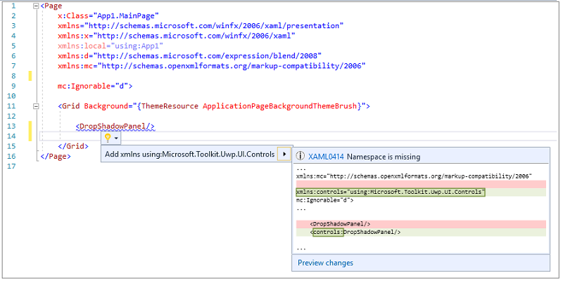 Session de complétion du code pour IntelliSense_without_namespace