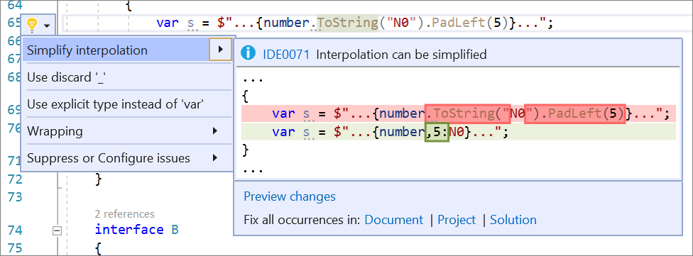 Simplifier l’interpolation de chaîne