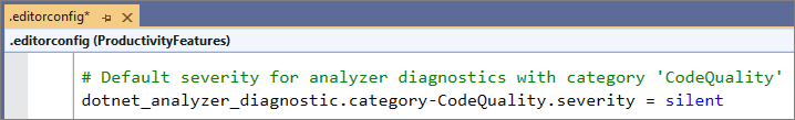 Configuration des catégories d’analyseurs en bloc