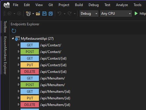 Explorateur de points de terminaison