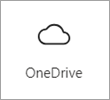 Capture d’écran de l’icône carte du tableau de bord OneDrive.