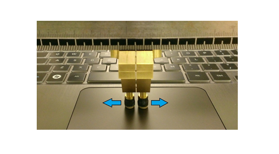 image from the converge - diverge test, showing the recommended movement and distances for passing the diverge part of the test.