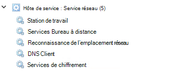 Exécution de processus dans le Gestionnaire des tâches, version 1607.