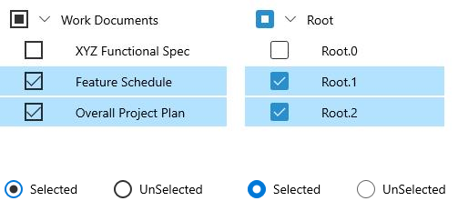 Capture d’écran montrant le style mis à jour des contrôles CheckBox et RadioButton