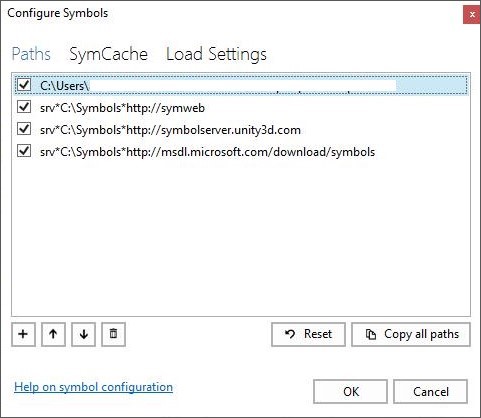 Configurez des symboles pour l’analyse WPA.