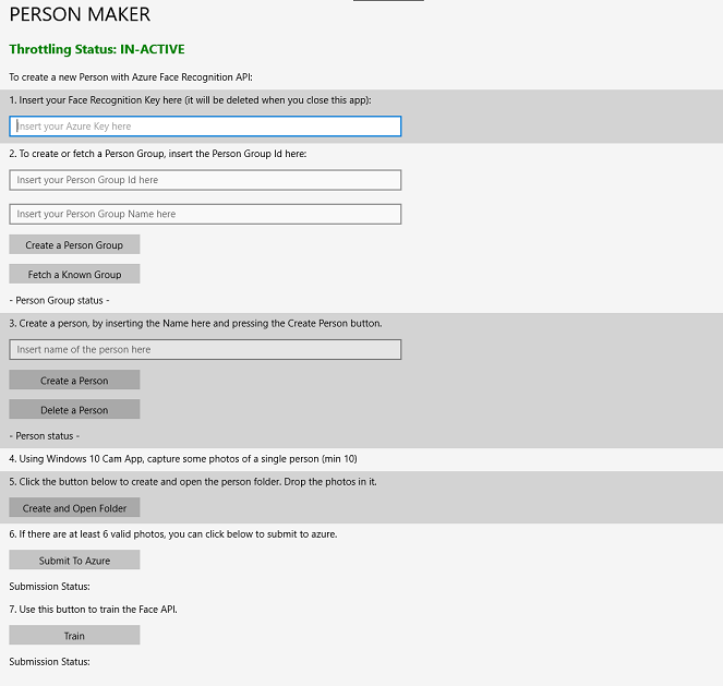 interface utilisateur du créateur de personnes