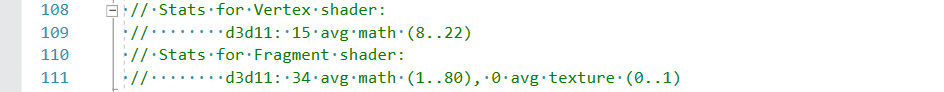 Statistiques du nuanceur standard MRTK