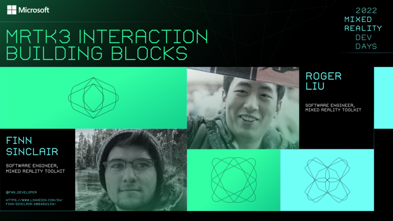 Blocs de construction d’interaction MRTK3