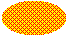 Illustration d’une ellipse remplie d’une grille à points diagonale de 30 % dense sur une couleur d’arrière-plan.