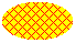 Illustration d’une ellipse remplie d’une petite grille de lignes inclinées sur une couleur d’arrière-plan 