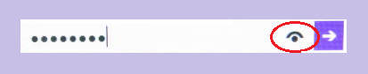 Glyphe de la révélation de mot de passe