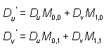 formules de transformations de matrice de mappage de bosses