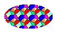 illustration montrant une ellipse remplie du modèle défini précédemment