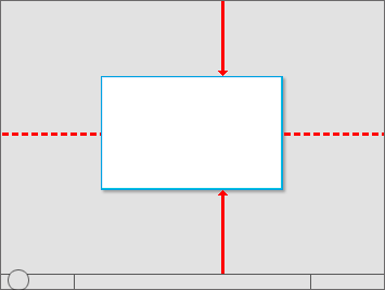 figure de fenêtre placée légèrement au-dessus du centre 