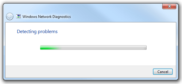 capture d’écran de diagnostics boîte de dialogue