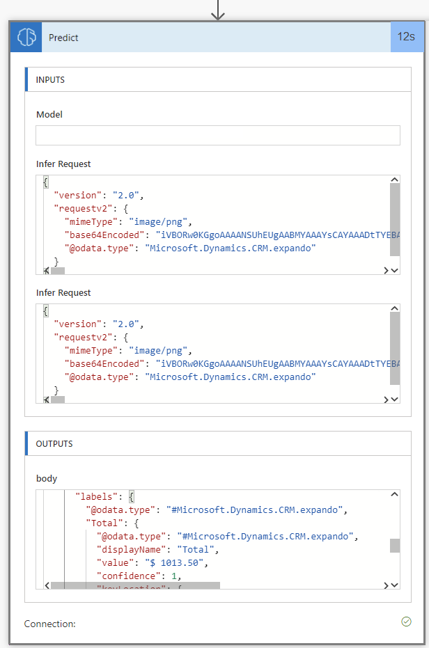 Screenshot dell'ottenimento dell'output dai risultati dell'esecuzione.