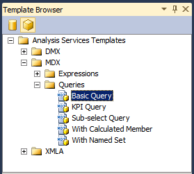 Esplora modelli, filtrata per Esplora modelli di Analysis Services