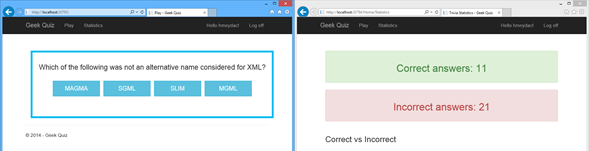 Quiz geek side-by-side