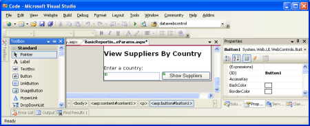 Aggiungere un controllo TextBox alla pagina con ID CountryName