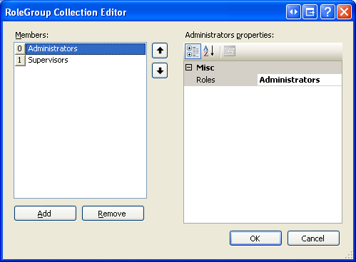 Gestire i modelli di Role-Specific di LoginView tramite l'editor raccolta RoleGroup