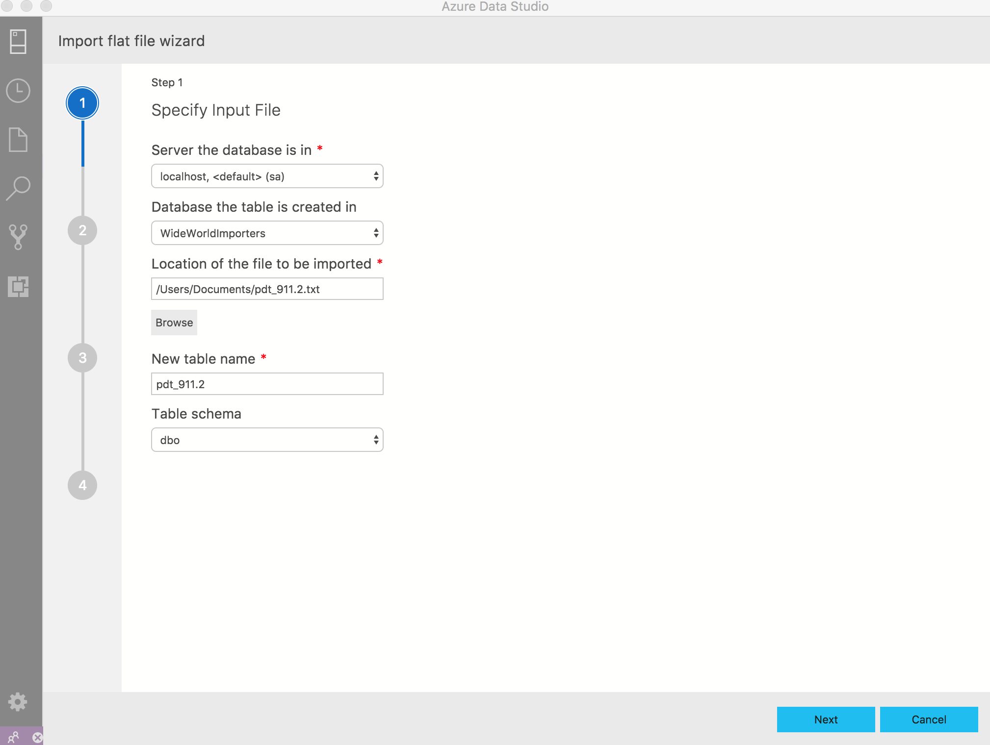 File di input