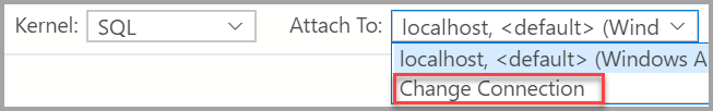 Selezionare il menu Associa a sulla barra degli strumenti del notebook