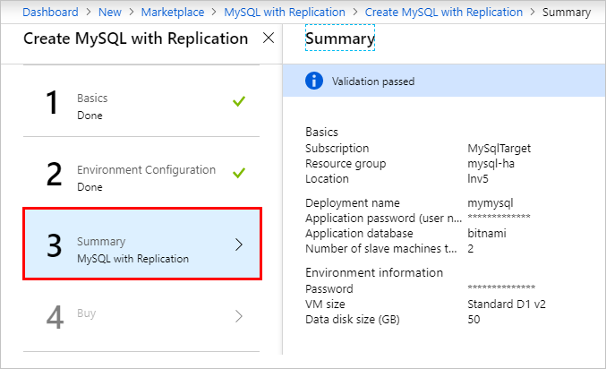 Riepilogo- Creare MySQL con la replica