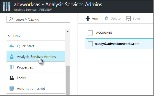 Amministratori del server nel portale di Azure