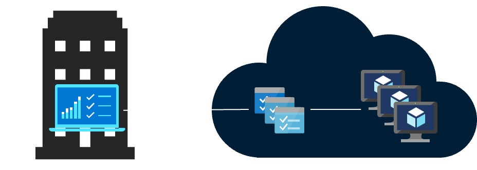 Diagramma che mostra l'architettura HPC di esempio per Azure Batch.