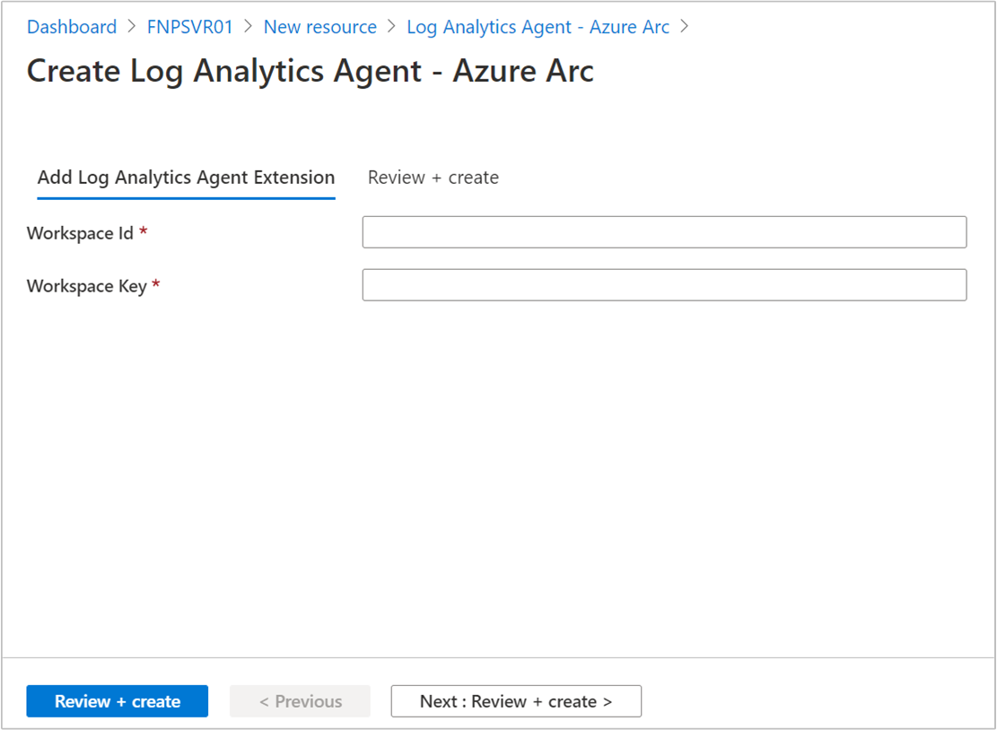 Installare l'estensione macchina virtuale di Log Analytics