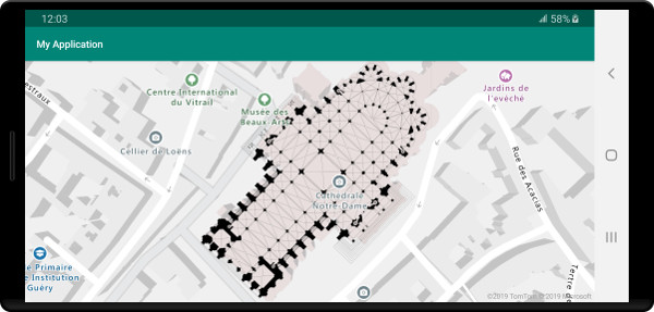 Eseguire il mapping con una sovrimpressione di terra KML sovrapposta tramite un livello immagine