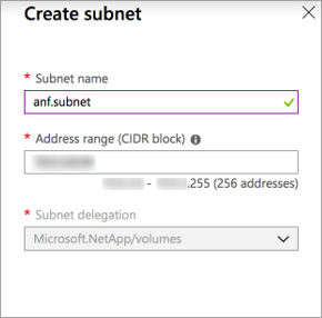 Creare una subnet