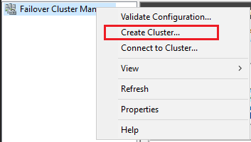 Creare un cluster