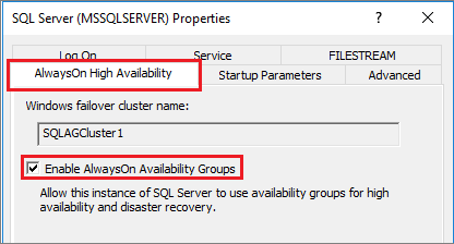 Abilitare i gruppi di disponibilità Always On