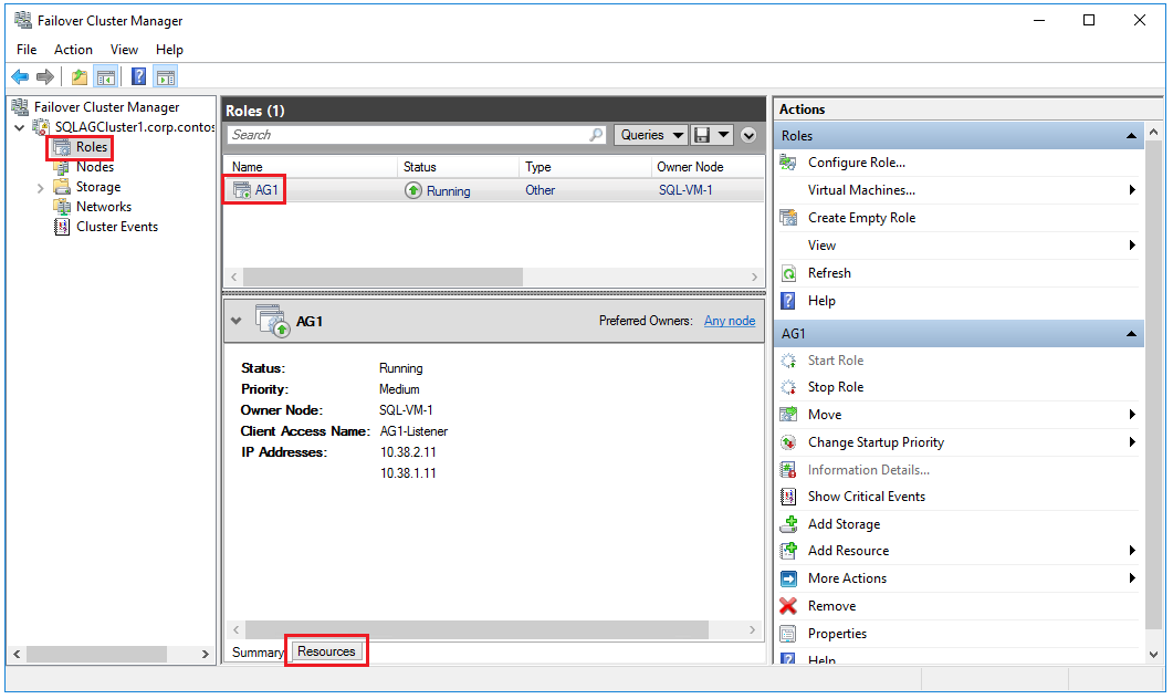 Gruppo di disponibilità in Gestione cluster di failover