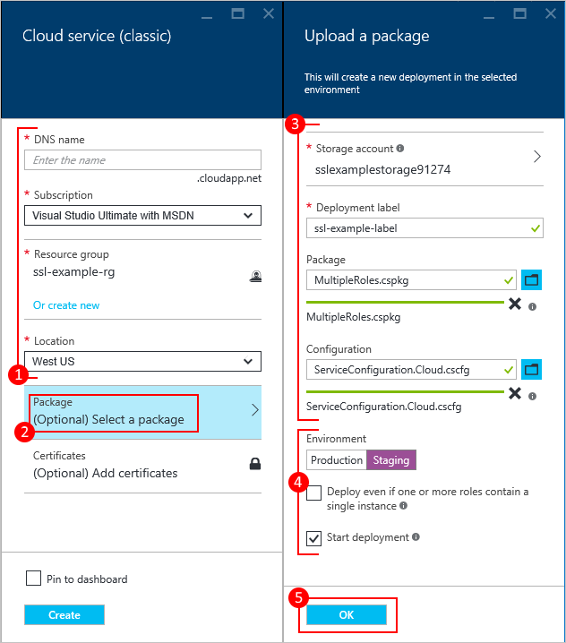 Pubblicare il servizio cloud2