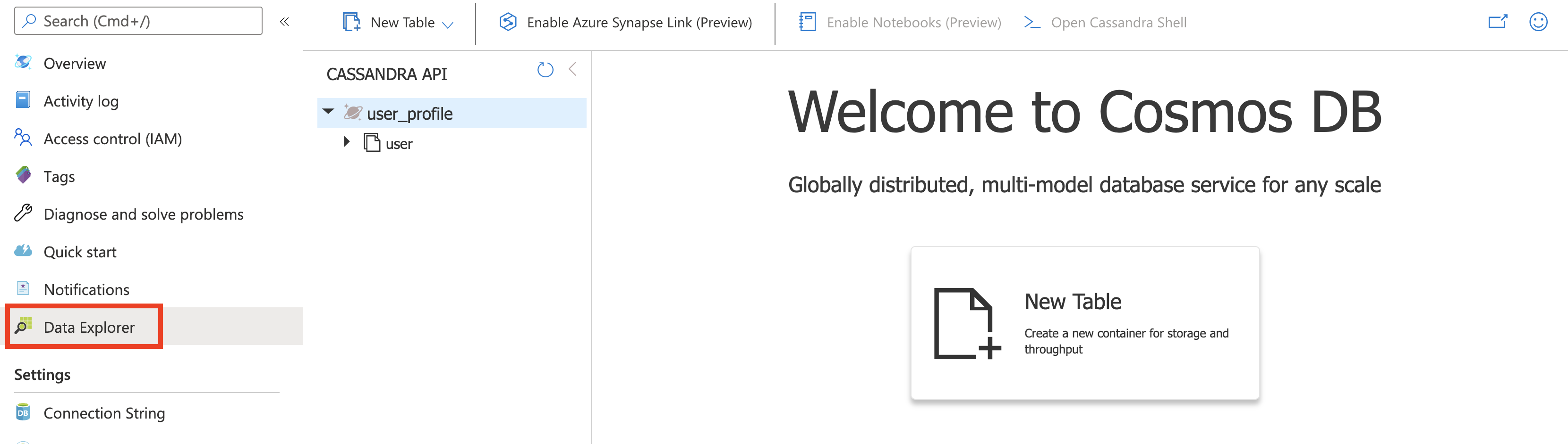 Visualizzare i dati in Esplora dati - Azure Cosmos DB