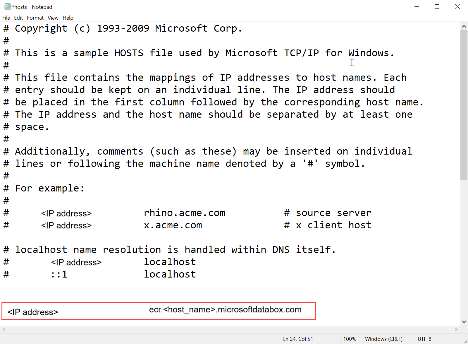 Aggiungere la voce DNS per l'endpoint del registro contenitori Edge