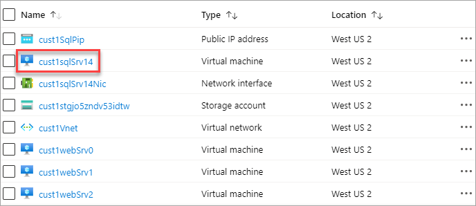 Distribuzione del gruppo di risorse in Azure.