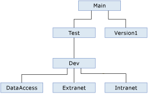 Diagramma che mostra più rami.