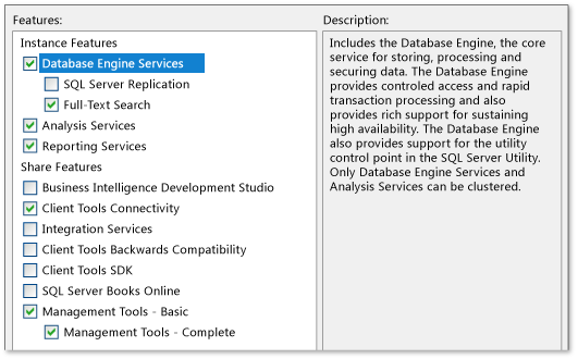 Installazione di SQL Server 2008 R2 - Funzionalità